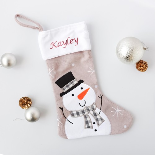 Personalised Winter Snowman Stocking